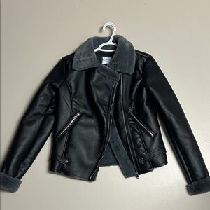 New mySTYLE women’s faux leather and faux fur lined jacket